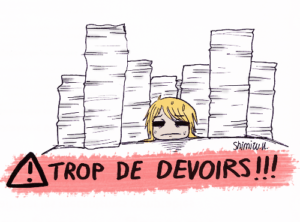 surcharge de devoirs